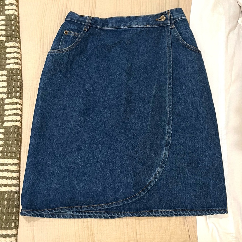 Vintage 90’s Denim Wrap Skirt